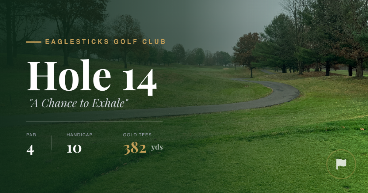 Hole 14 at EagleSticks Golf Club