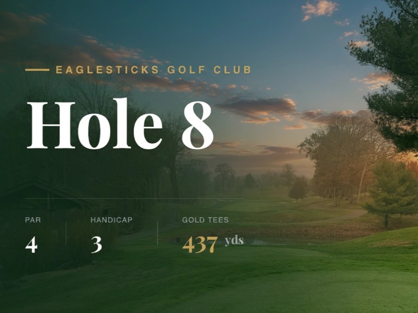Hole 8 at EagleSticks Golf Club