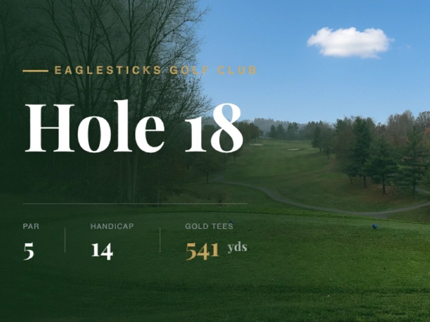 Hole 18 at EagleSticks Golf Club