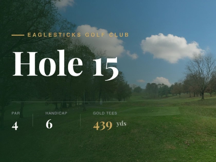 Hole 15 at EagleSticks Golf Club