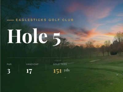 Hole 5 at EagleSticks Golf Club