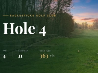 Hole 4 at EagleSticks Golf Club