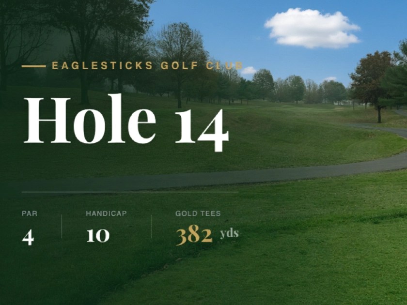 Hole 14 at EagleSticks Golf Club