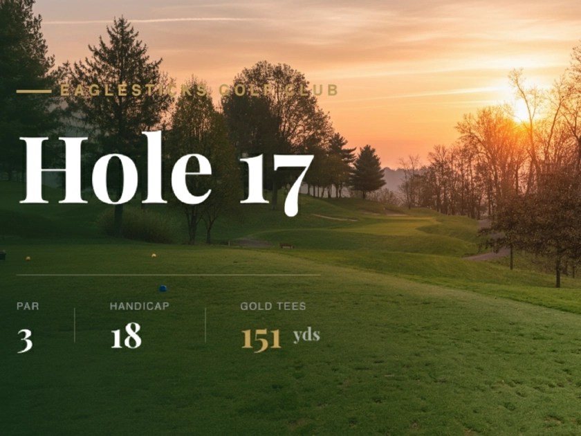 Hole 17 at EagleSticks Golf Club