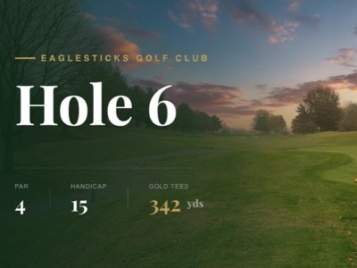 Hole 6 at EagleSticks Golf Club