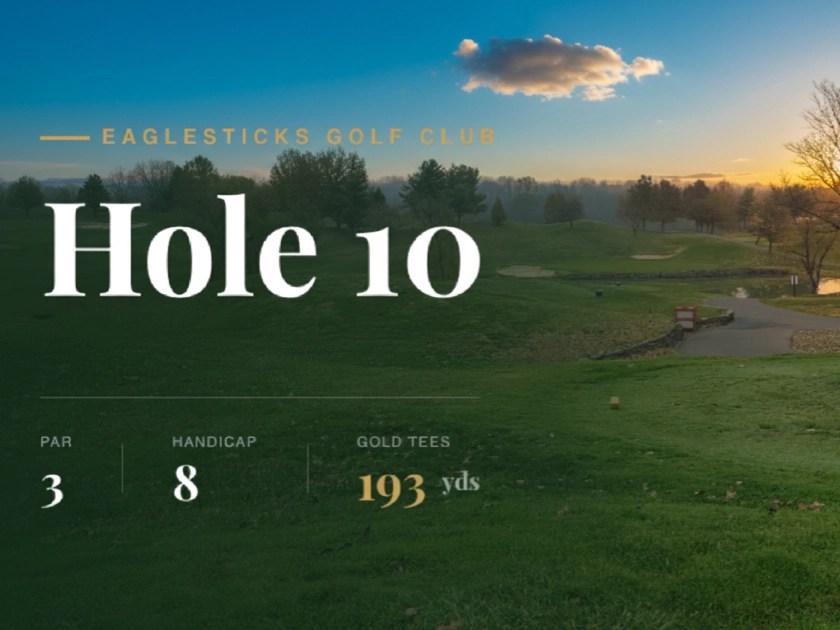 Hole 10 at EagleSticks Golf Club