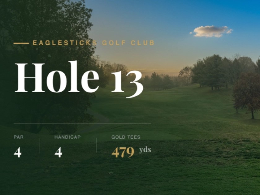 Hole 13 at EagleSticks Golf Club