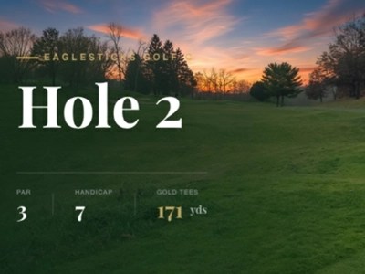 Hole 2 at EagleSticks Golf Club