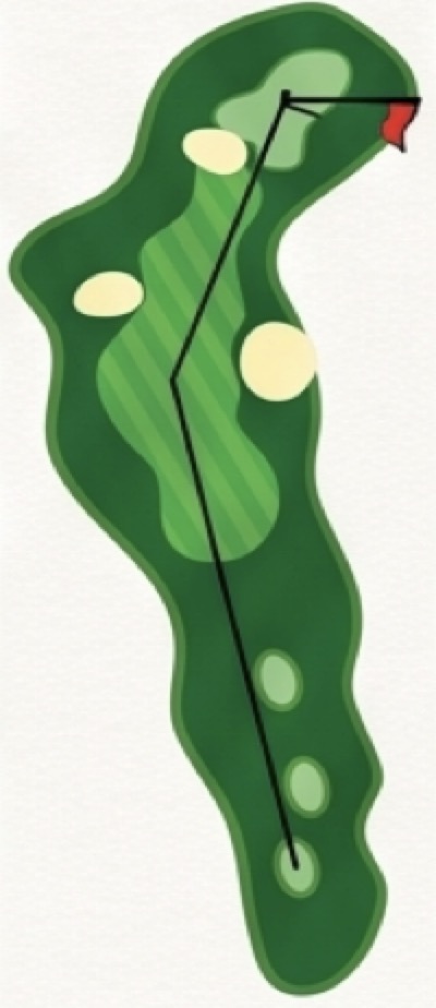 Aerial view of Hole 14 at EagleSticks Golf Club