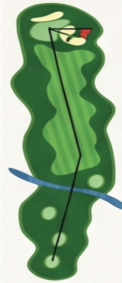 Aerial view of Hole 9 at EagleSticks Golf Club