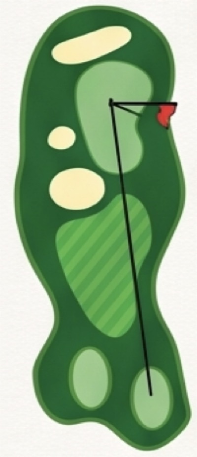 Aerial view of Hole 17 at EagleSticks Golf Club