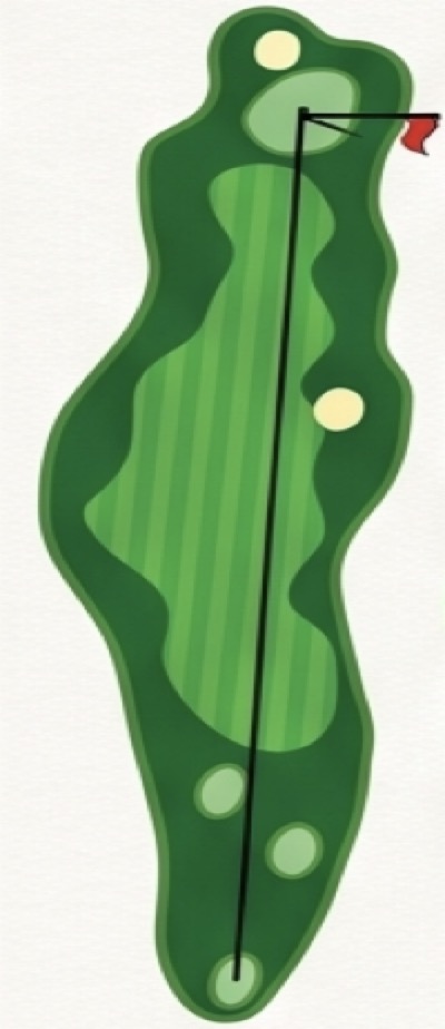 Aerial view of Hole 13 at EagleSticks Golf Club
