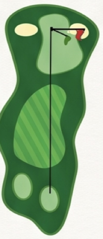 Aerial view of Hole 12 at EagleSticks Golf Club